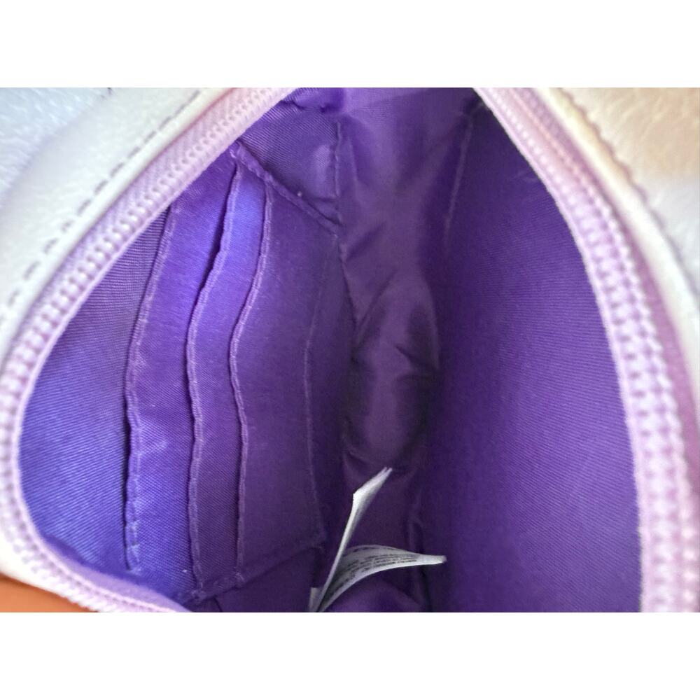 Disney Parks Loungefly Figment Purple Dragon Crossbody Bag 9x9 Epcot Preowned - Picture 8 of 8